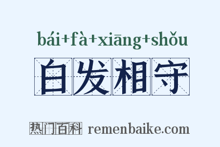 白发相守是什么意思的图片